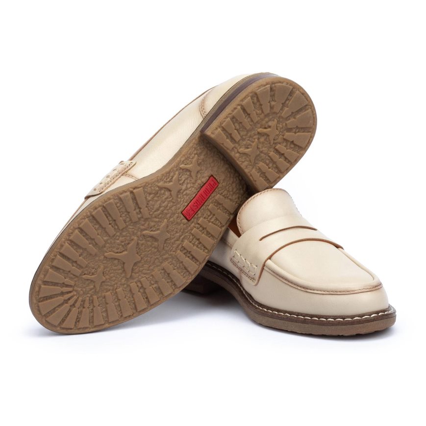 Women's Pikolinos ALDAYA Loafers Cream | NZ LA1Q203